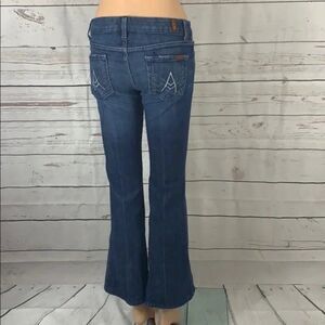 7 For All Mankind Blue Boot Cut Jeans